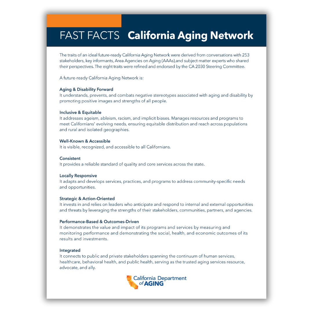Image of California Aging Network factsheet page